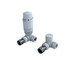 Kartell Design Twin Pack Corner Thermostatic Radiator Valve White Kartell Design Twin Pack Corner Thermostatic Radiator Valve White